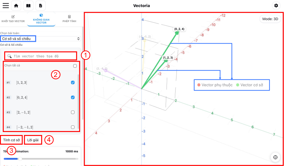 Bài toán Cơ sở và số chiều