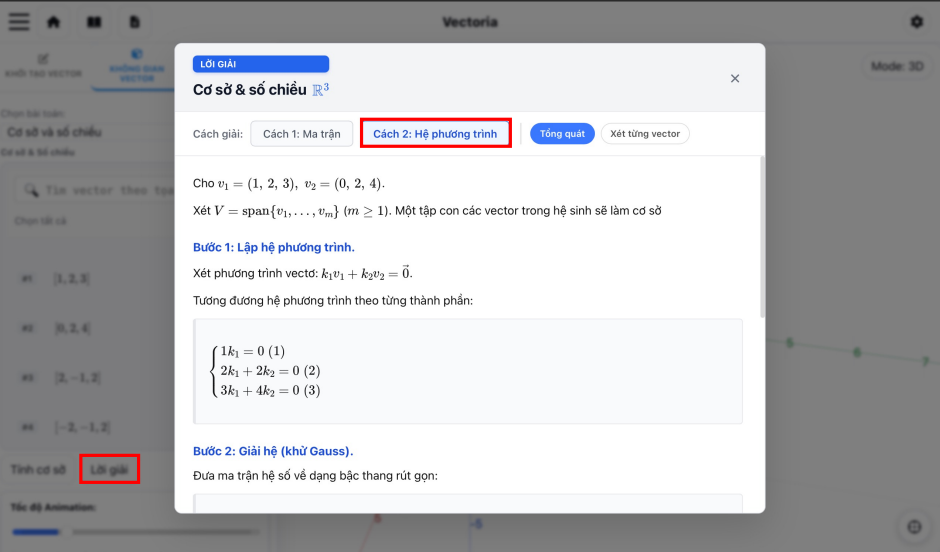 Lời giải Cơ sở - Cách 2